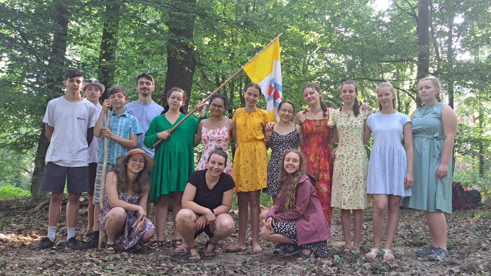 Schola PEHUMA při cestě na Velehrad